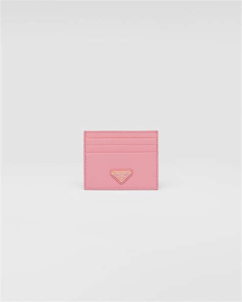 prada pink cardholder|prada card holder keychain.